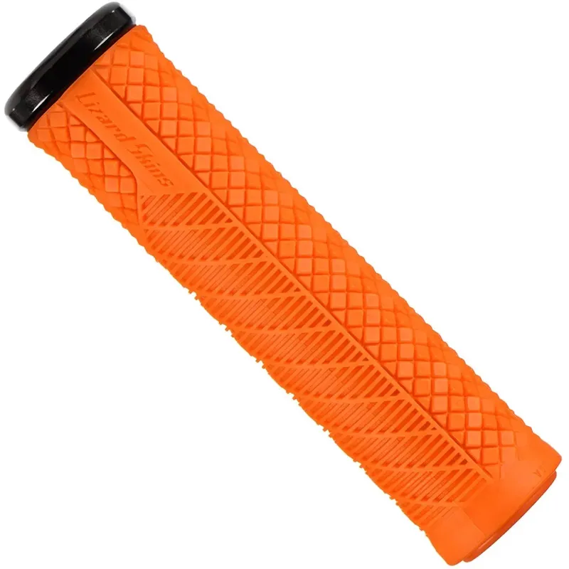 Lizard Skins Charger Evo Single-Clamp Lock-On MTB Grips - Orange 130mm
